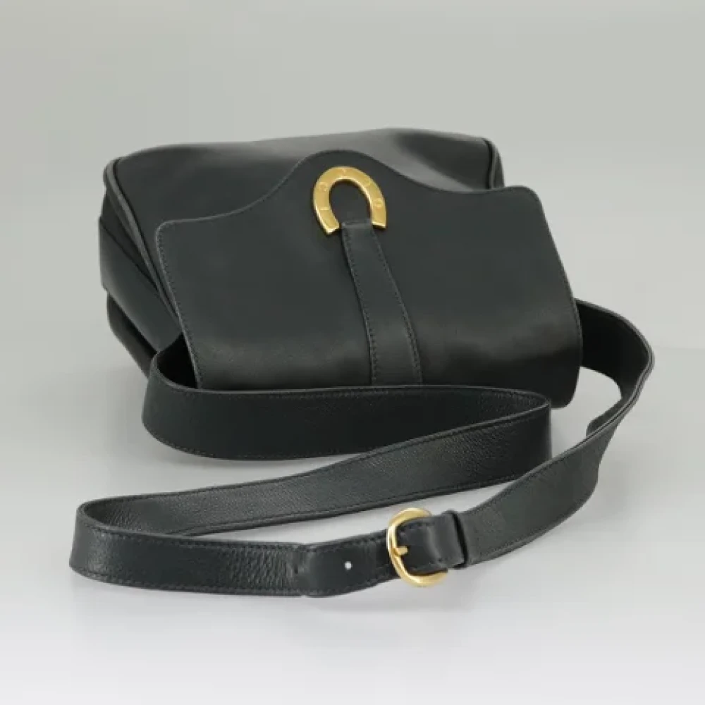 Gucci Vintage Pre-owned Leather shoulder-bags Blue Dames