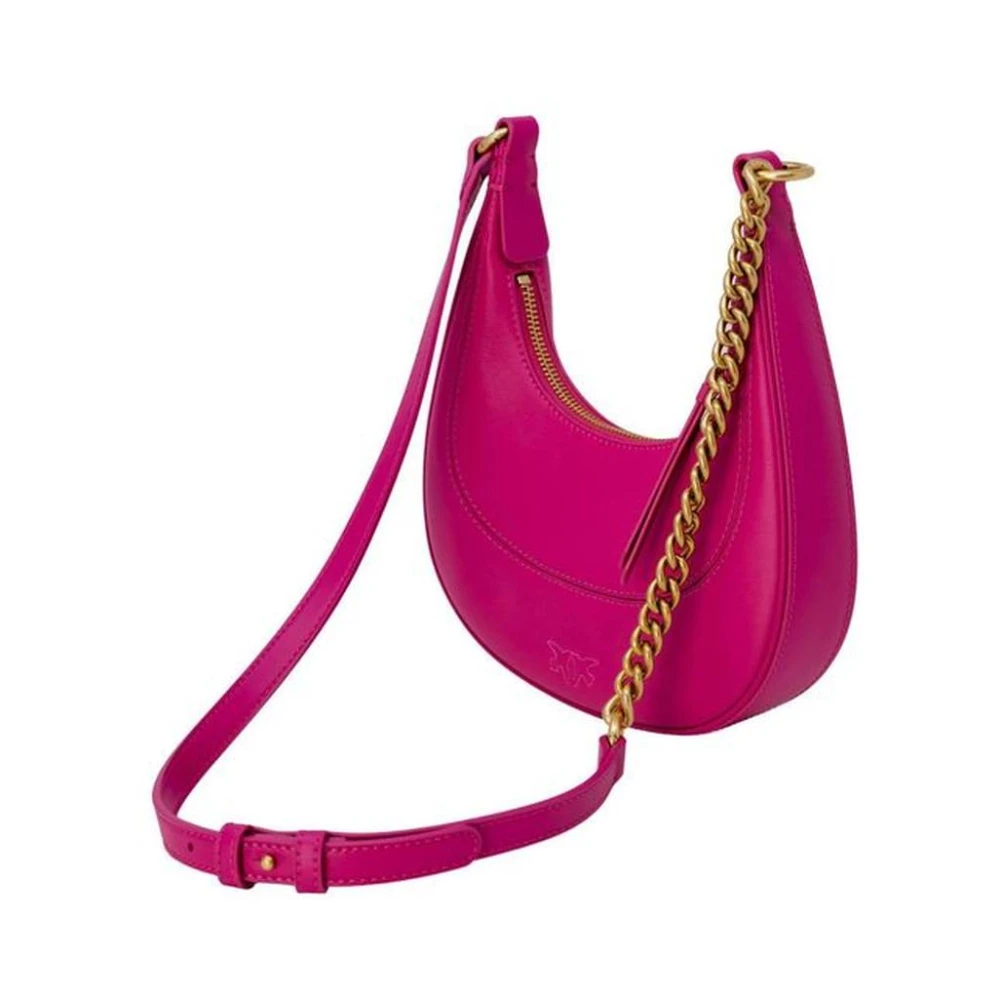 pinko Stijlvolle leren handtas voor vrouwen Pink Dames