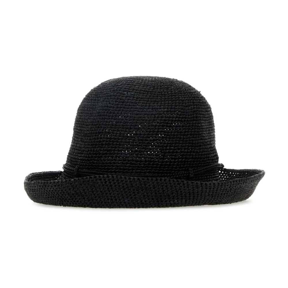 Helen Kaminski Zwarte Raffia Provence Hoed Black Dames