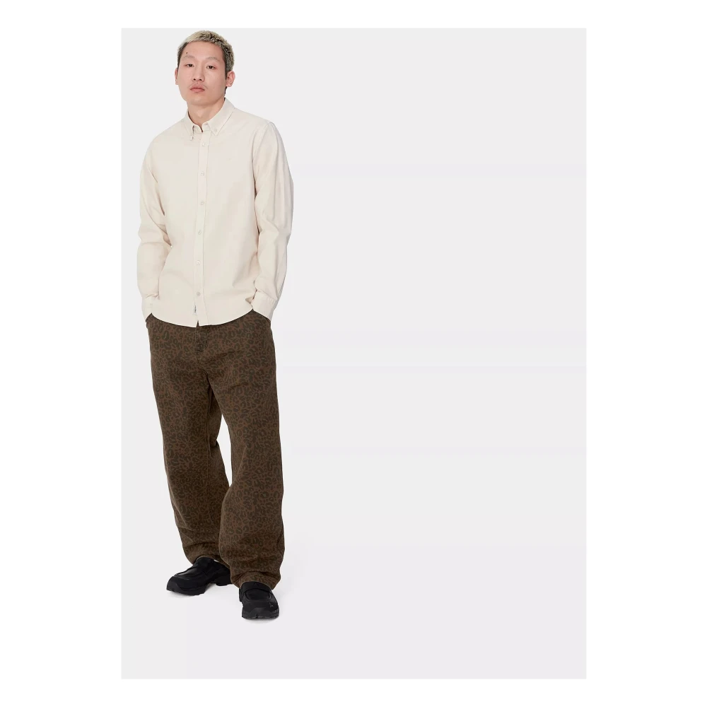 Carhartt WIP Ruimvallende werkbroek Brown Heren