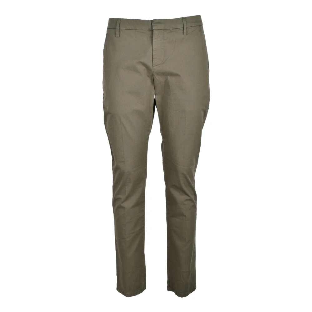 Dondup Katoenen Casual Broek Green Heren