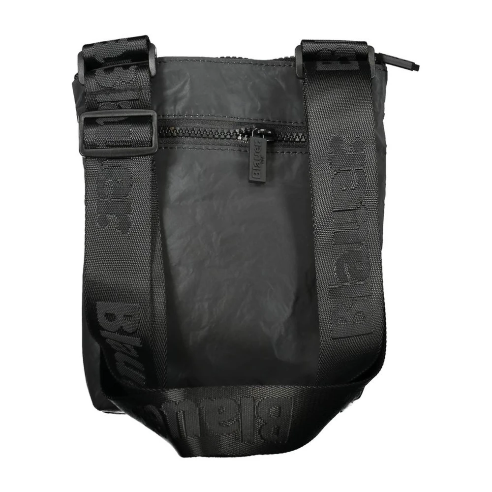 Blauer Schoudertas met zakken en logo Black Heren