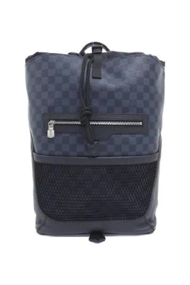 Pre-owned Match Point Damier Cobalt Coated Canvas Ryggsäck