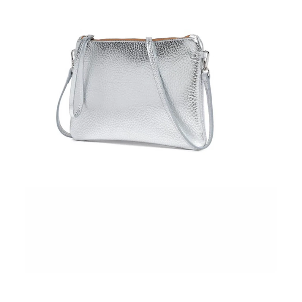 Gianni Chiarini Hermy Clutch Tas in Leer Gray Dames