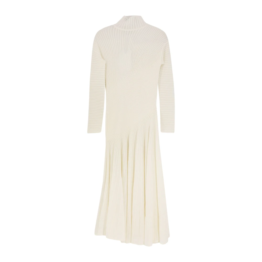 Alaïa White Twisted Dress - Female - Knitted Dresses - Xs - Dresses