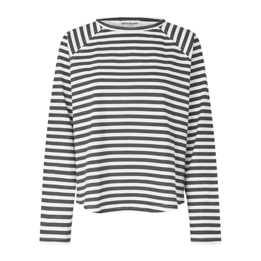 Lollys Laundry Women's Black Cotton Long Sleeve Tee - Long Sleeve T-Shirts - Xs - Tops