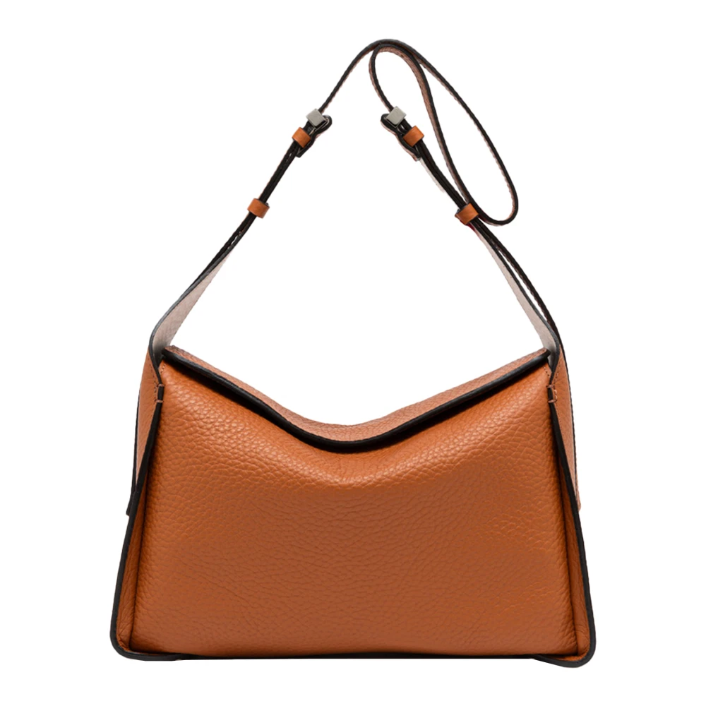 Gianni Chiarini Bruine Schoudertas met Magneetsluiting Brown Dames