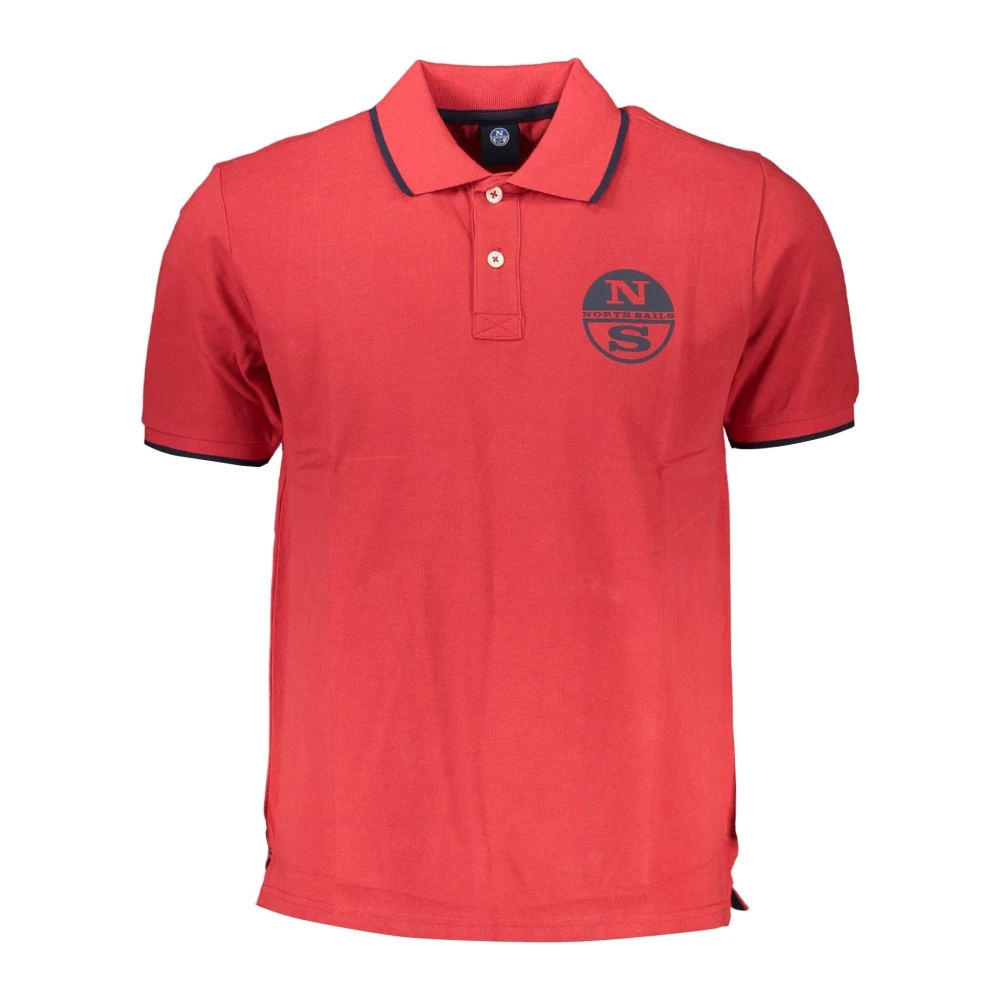 North Sails Rode Polo Met Korte Mouwen Red Heren