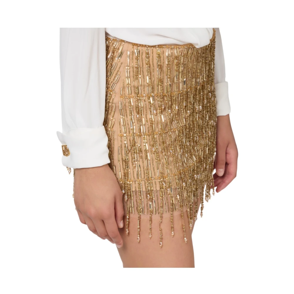 Elisabetta Franchi Elegante Jurk voor Speciale Gelegenheden Yellow Dames