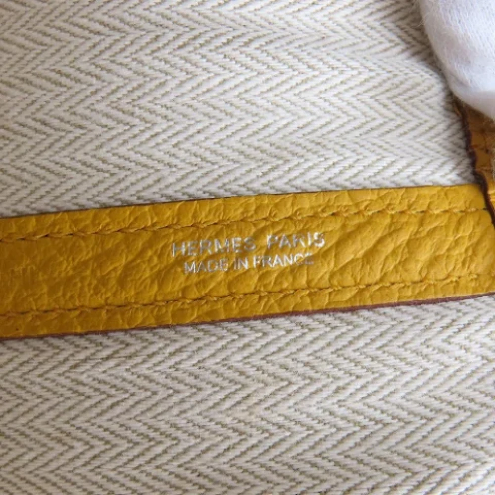 Hermès Vintage Pre-owned Leather totes Yellow Dames