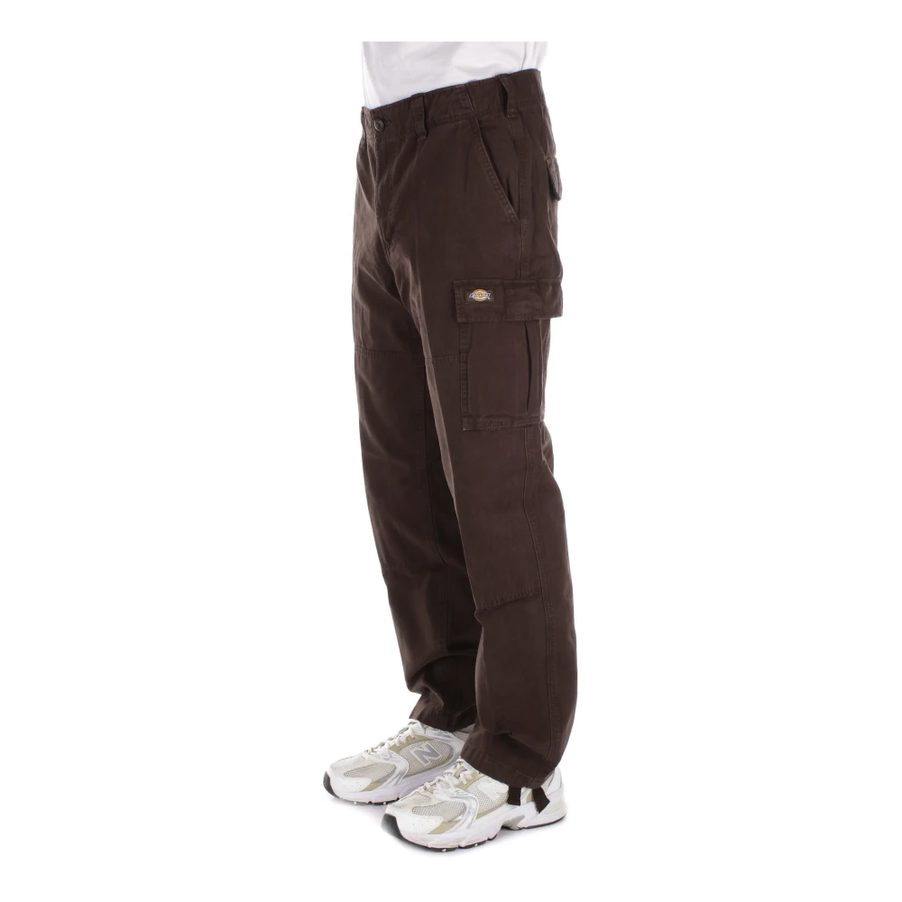 Dickies Logo Achterbroek met Zakken Brown Heren