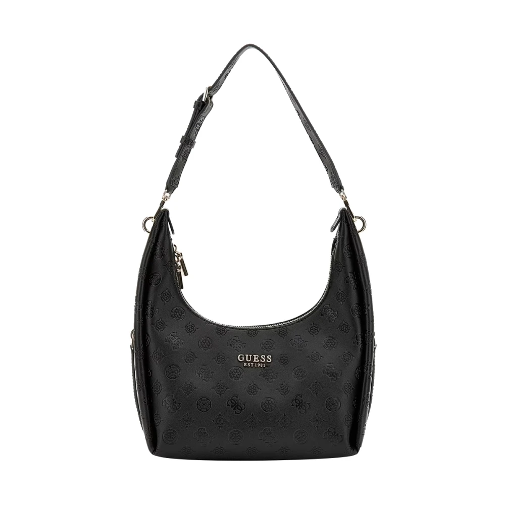 Guess Women's Black Shoulder Bags, One Size, Shoulder Bag Phoebe Hobo
