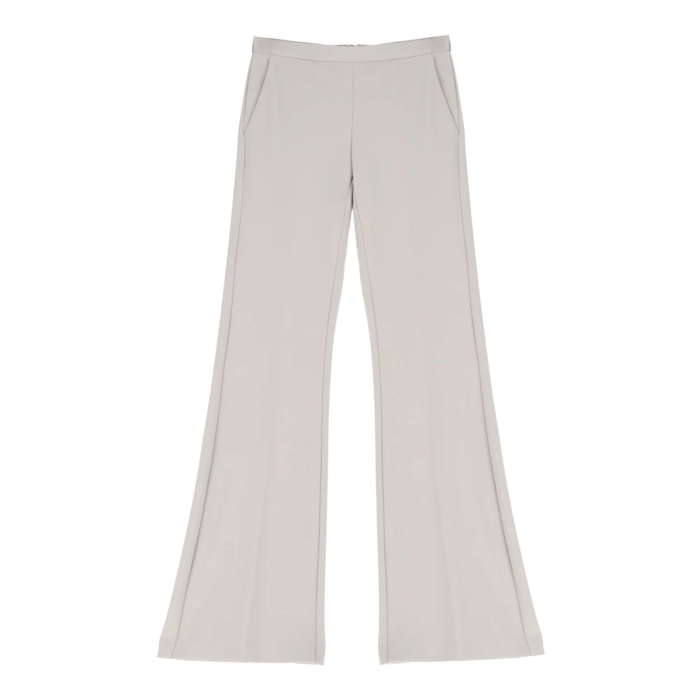 Imperial Women's White Wide Trousers, S, Pantalone A Zampa