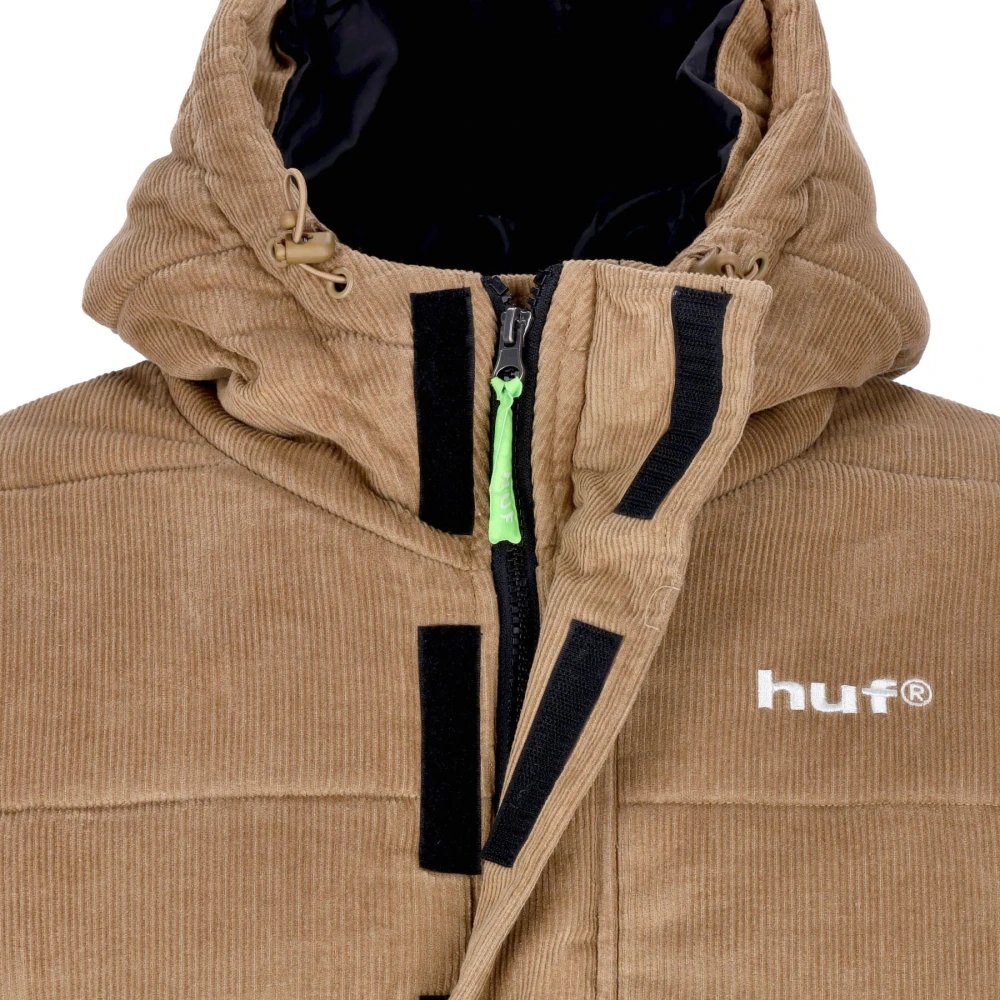 HUF Fluweel Geïsoleerde Jas Khaki Multicolor Heren