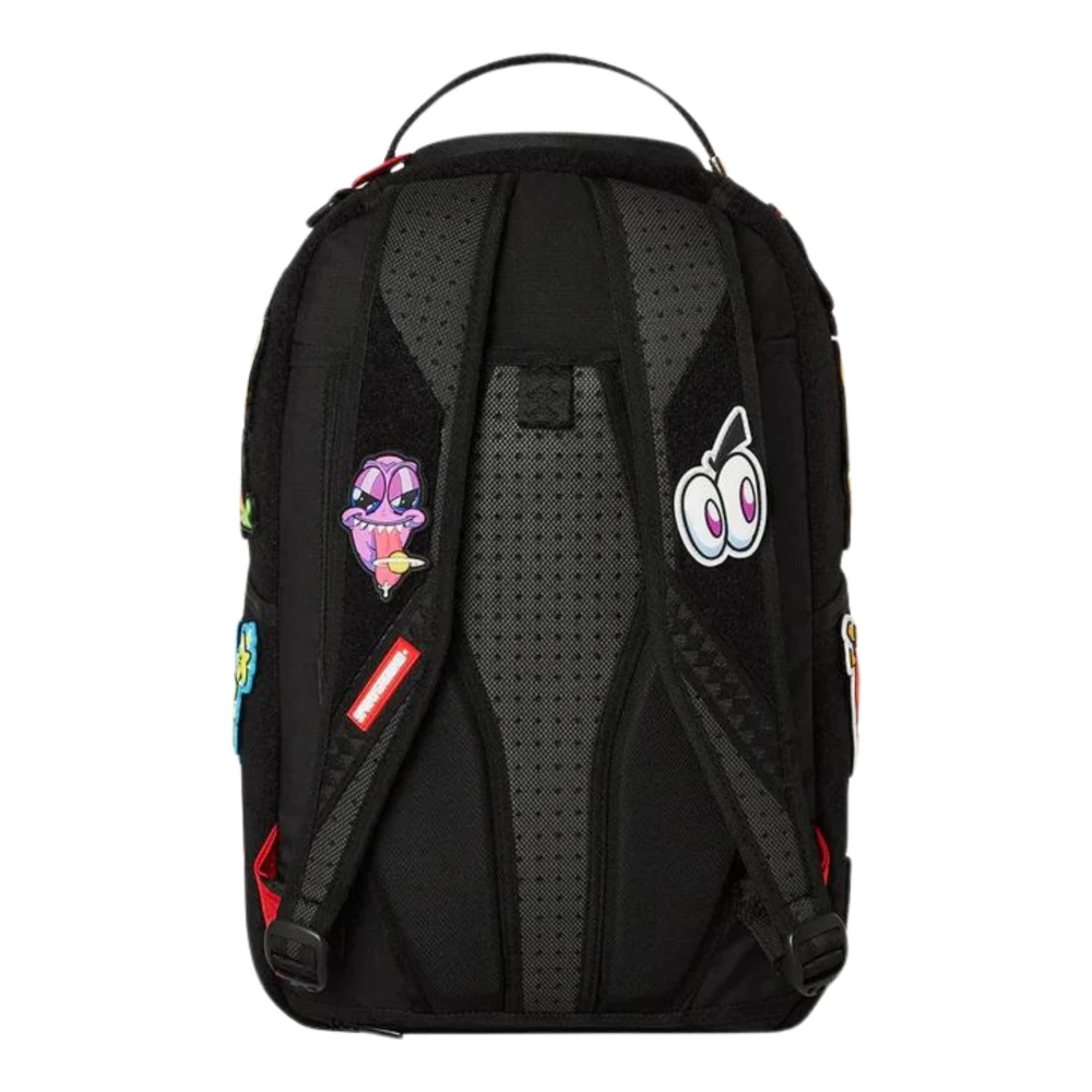 Sprayground Zwart Dlx-Special Velcro Patch Rugzak Black Unisex
