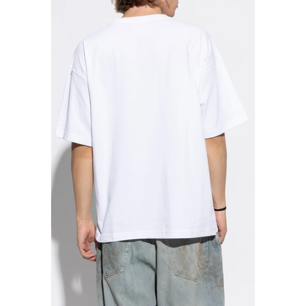 Diesel T-Nlabel-L1 T-shirt White Heren