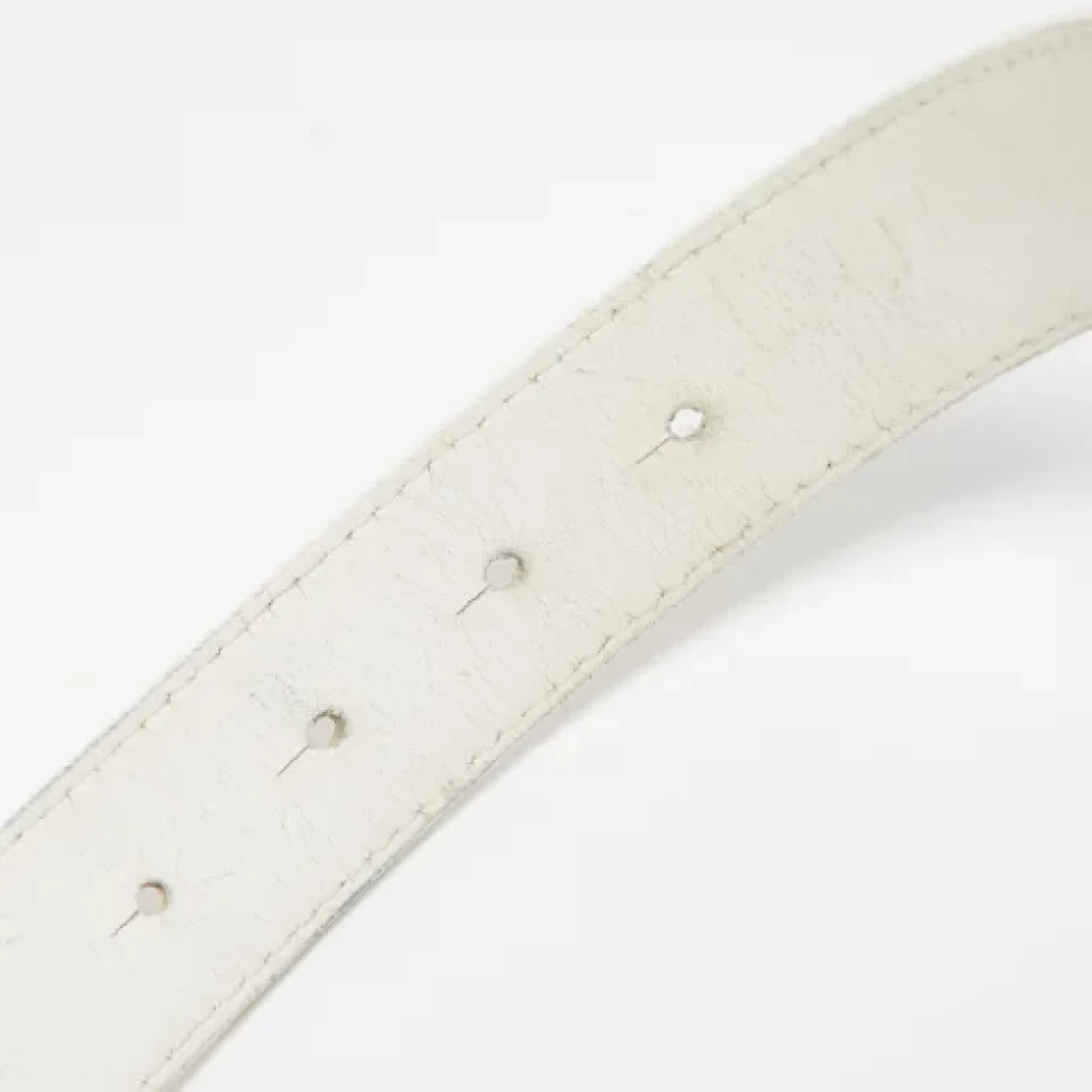 Valentino Vintage Pre-owned Leather belts White Dames