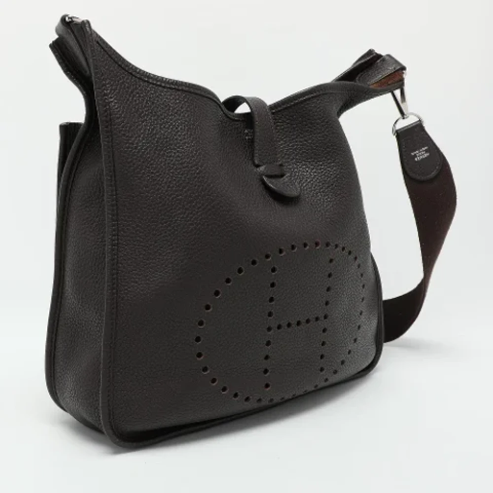 Hermès Vintage Pre-owned Leather shoulder-bags Brown Dames