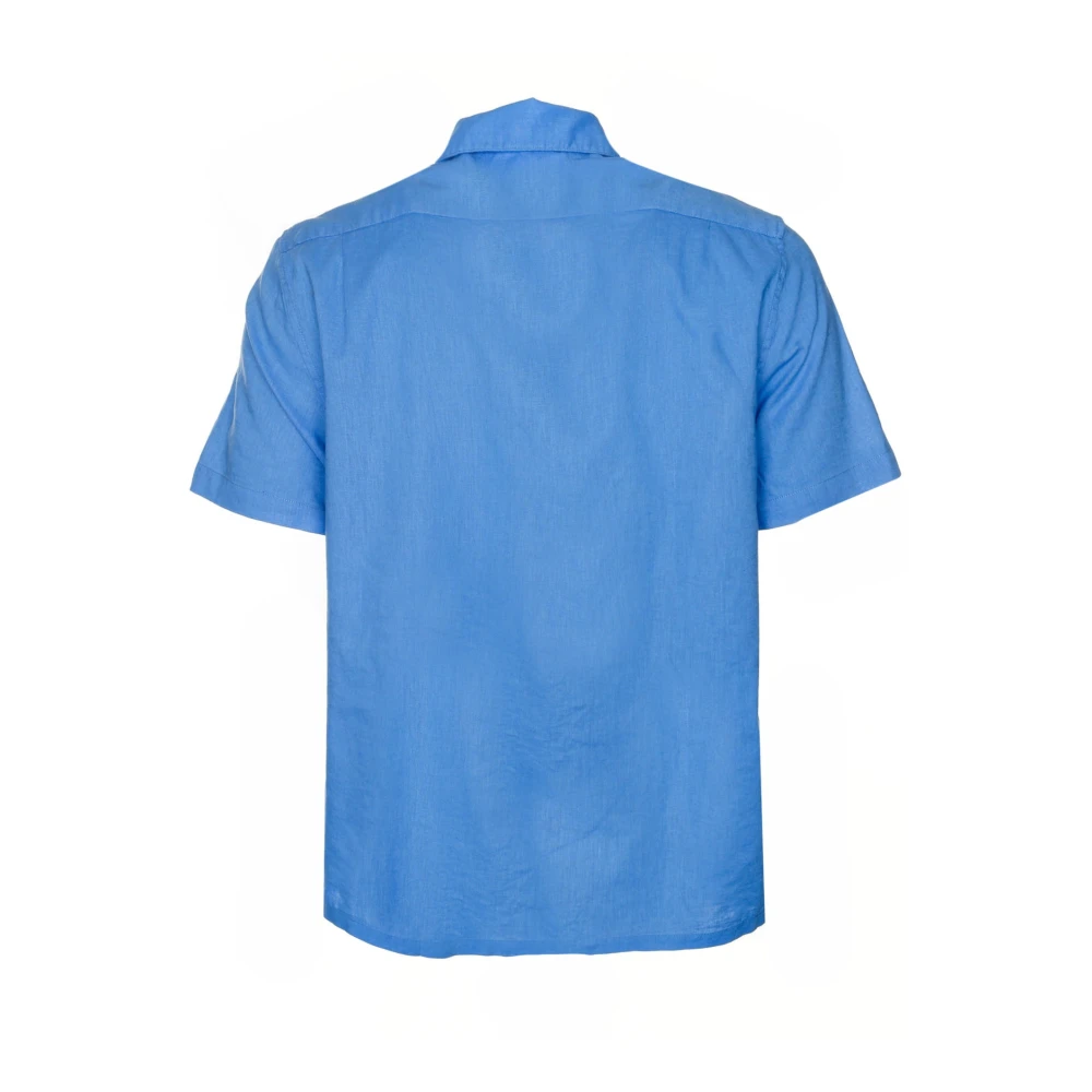 Samsøe Short Sleeve Shirts Blue Heren