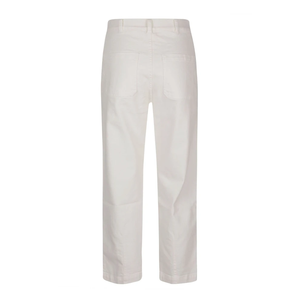 Eleventy Witte katoenen broek gemaakt in Italië White Dames