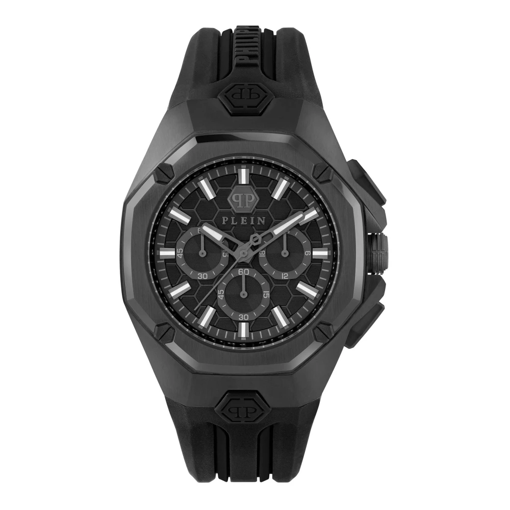 Philipp Plein Men's Black Watches, One Size, Octagon Watch