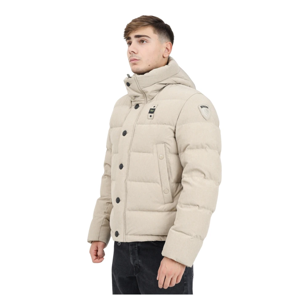 Blauer Sporty Dean Beige Gewatteerde Jas Beige Heren