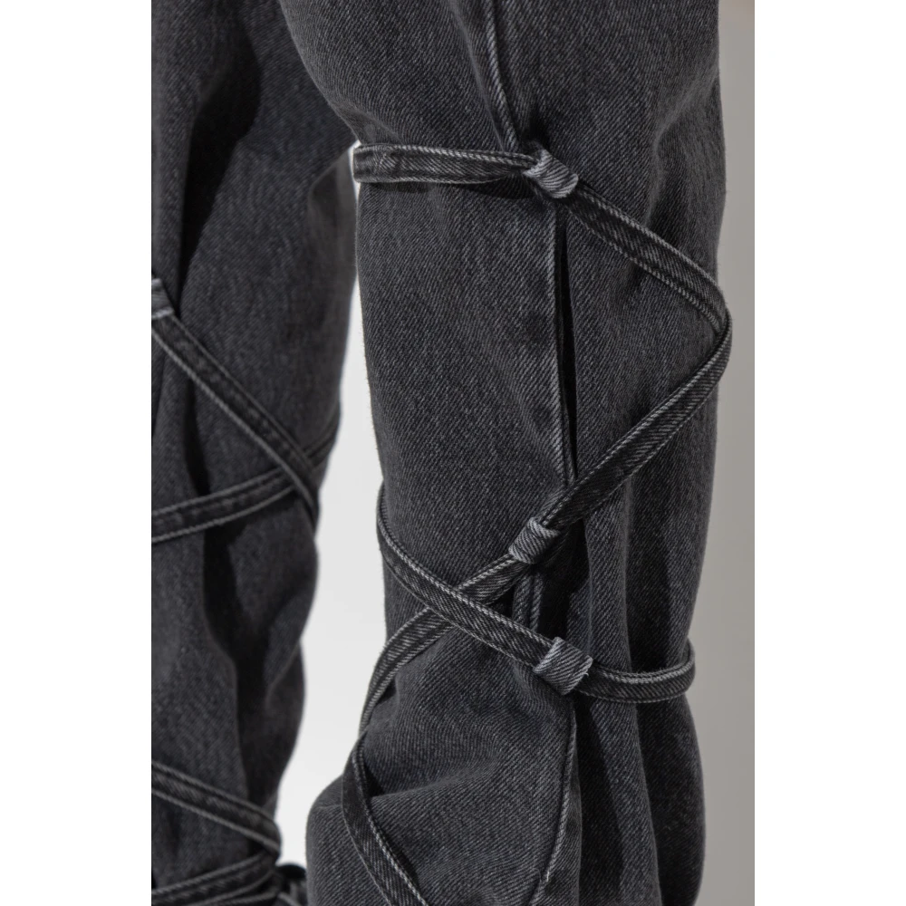 alexander mcqueen Jeans met veters Gray Dames