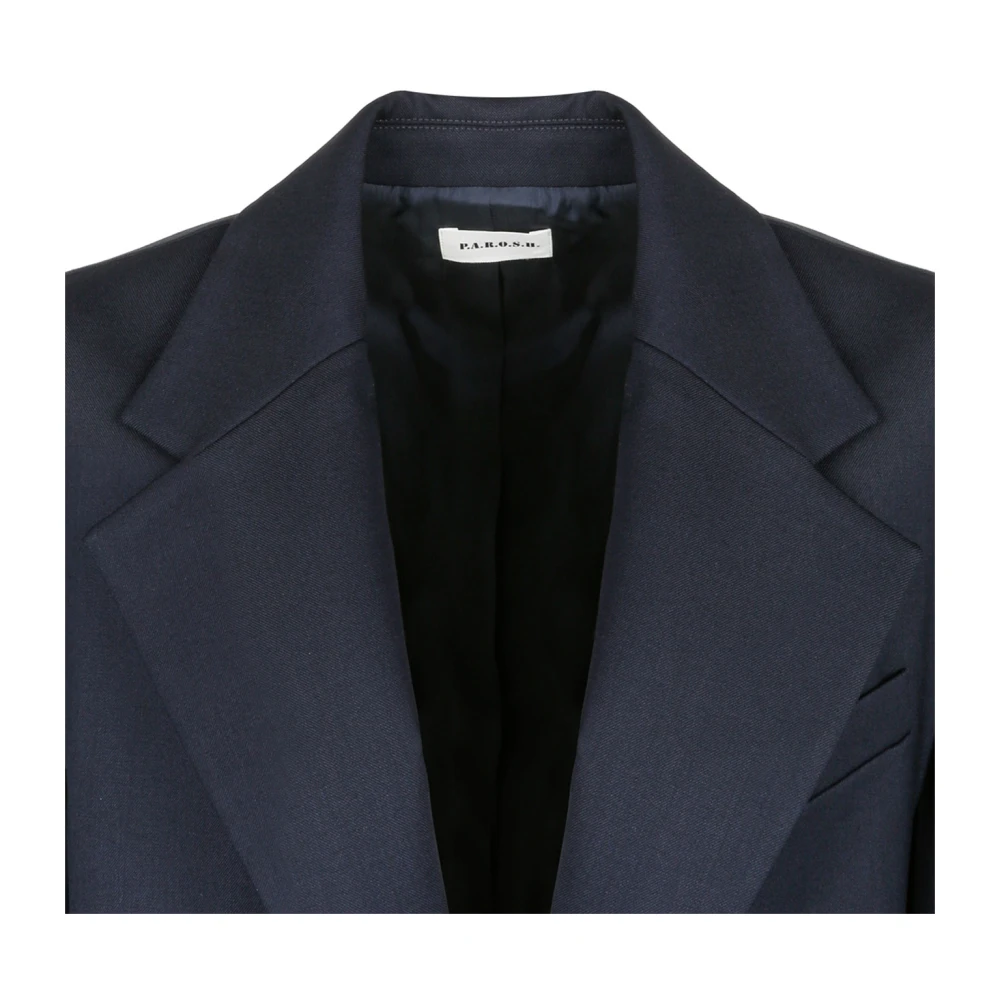 P.a.r.o.s.h. Blauwe Jassen voor Stijlvolle Outfits Blue Dames