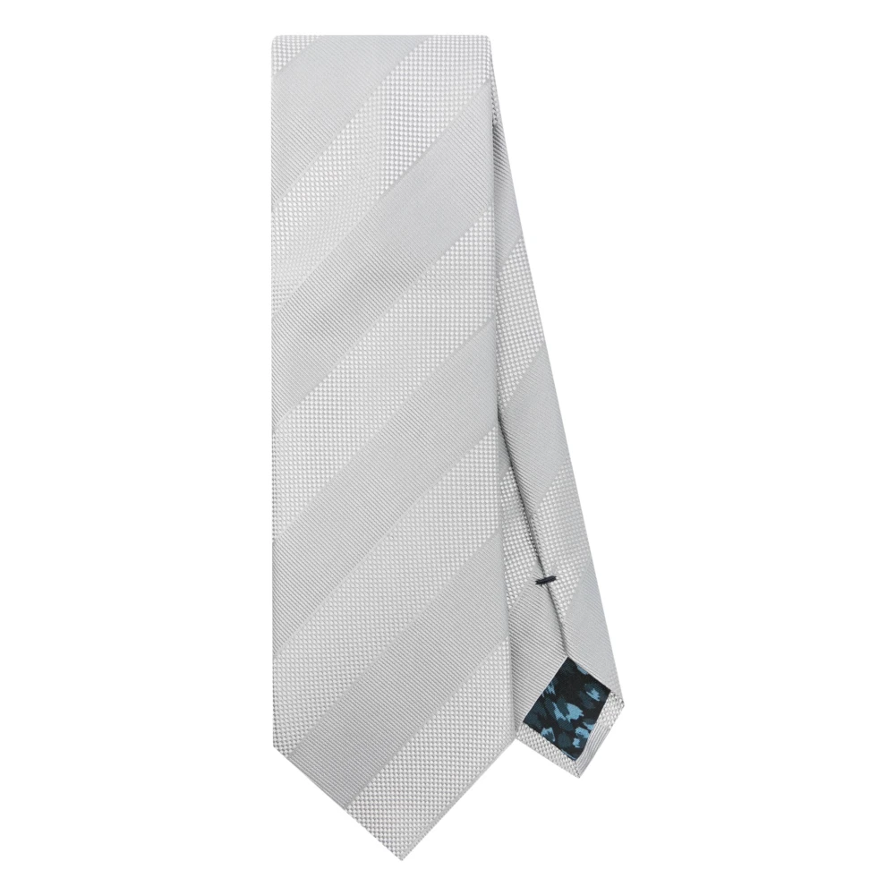 PS By Paul Smith Gestreepte heren stropdas Gray Heren