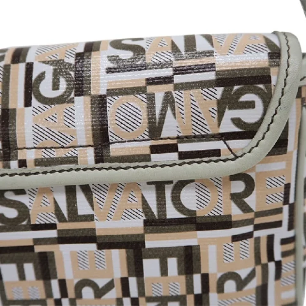 Salvatore Ferragamo Pre-owned Fabric shoulder-bags Multicolor Dames