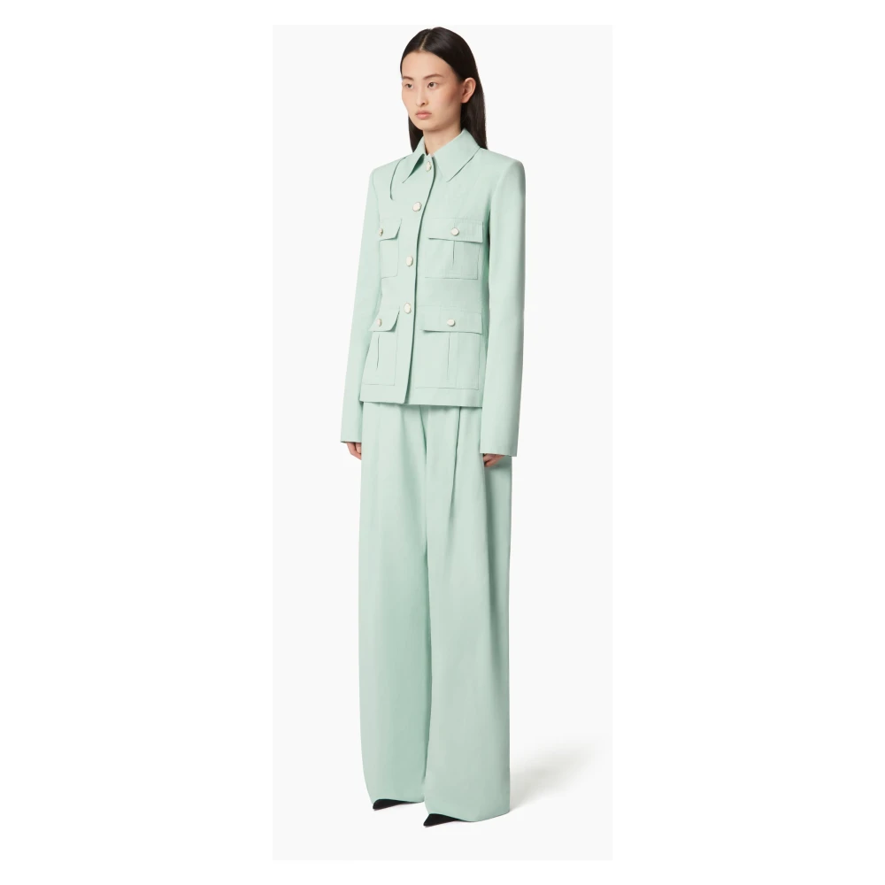 Nina Ricci Cotton Saharienne Green Dames