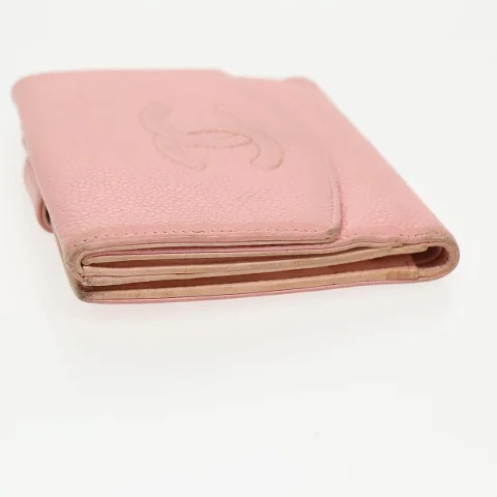 Chanel Vintage Pre-owned Leather wallets Pink Dames