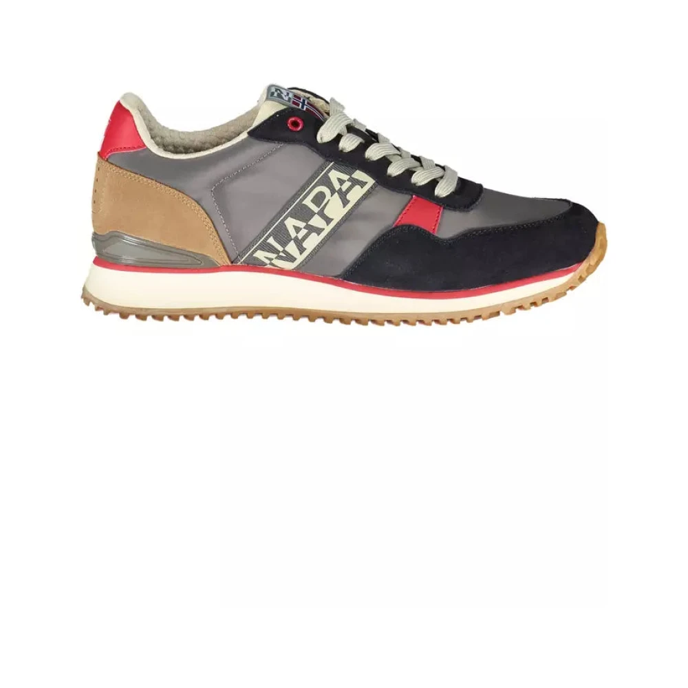 Napapijri Men's Gray Polyester Sneaker - Sneakers - 8 Uk - Shoes
