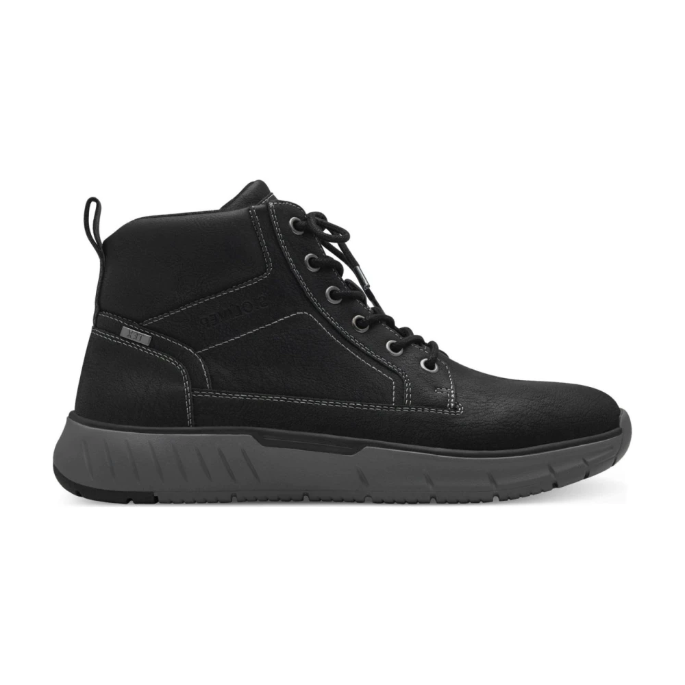 S.oliver Men's Black Lace-Up Boots, 9 Uk, Casual Ankle Boots For