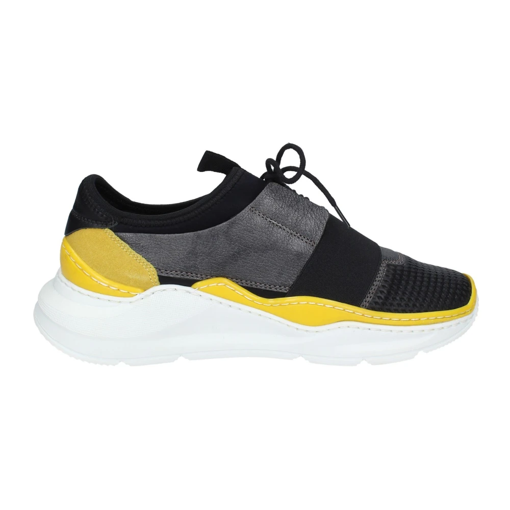 Stokton Black Sneakers, Female, 4 Uk, Leather Women's Trainers Stylish Shoes