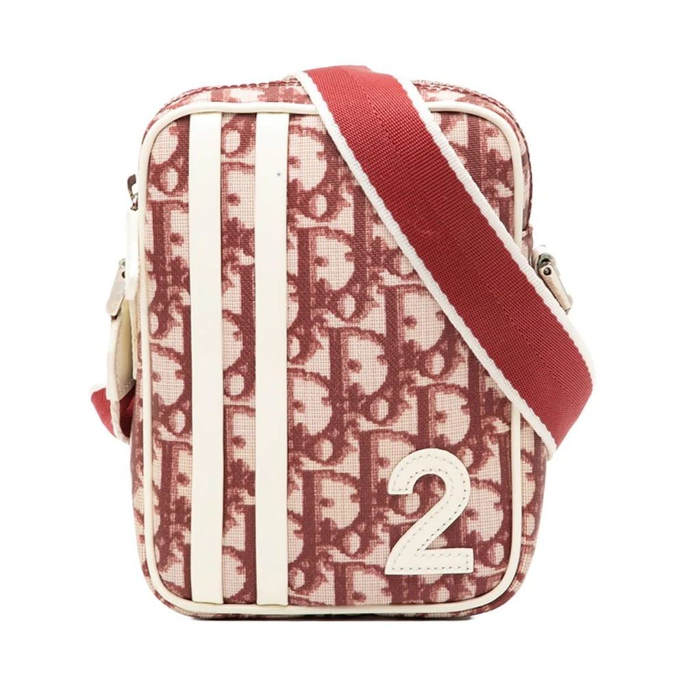 Dior Vintage Women's Red Pre-Owned Vertical Pouch