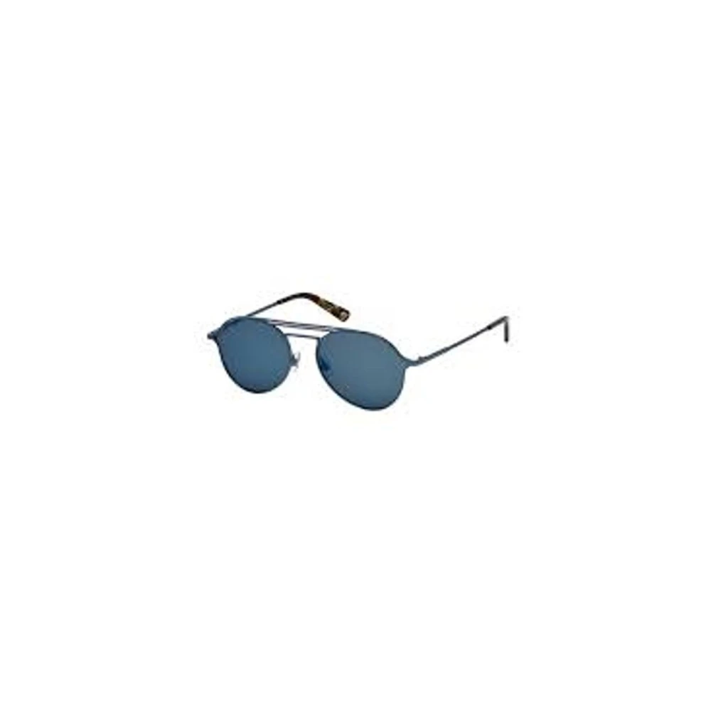Web Eyewear Men's Blue Sunglasses, One Size, Metal Frame Aviator Sunglasses