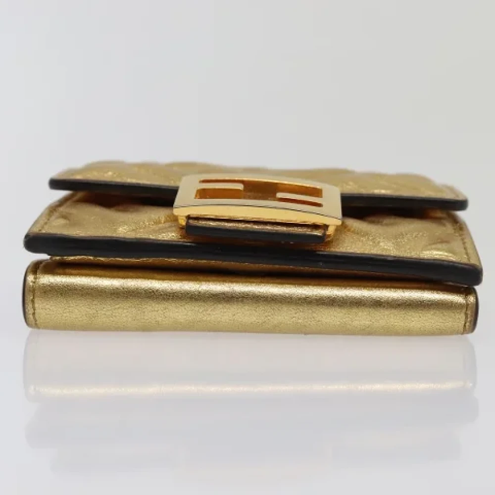 Fendi Vintage Pre-owned Canvas wallets Yellow Dames