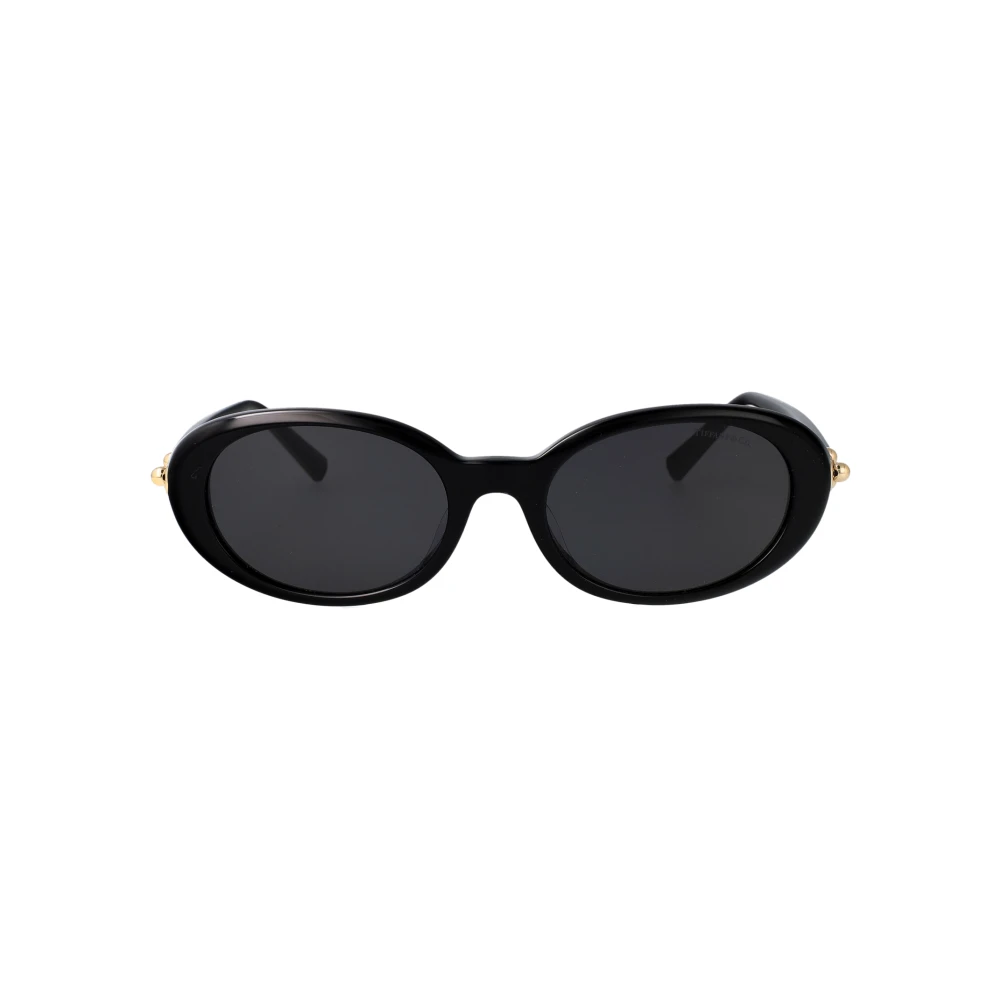 Tiffany , Sunglasses, Female, Black, 54 Mm, Oval Sunglasses - Image 4