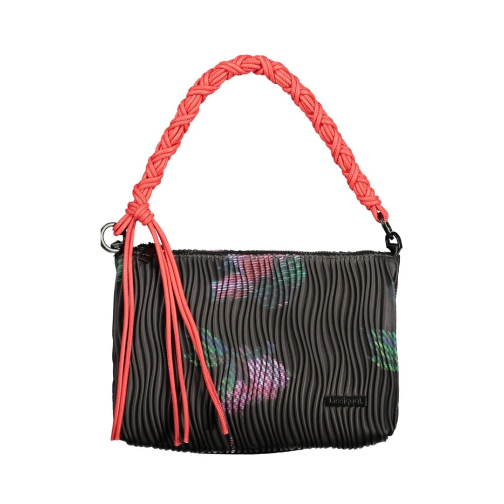 Desigual , Shoulder Bags, Female, Black, One Size, Handbag With Zip And Inside Pocket - Image 4