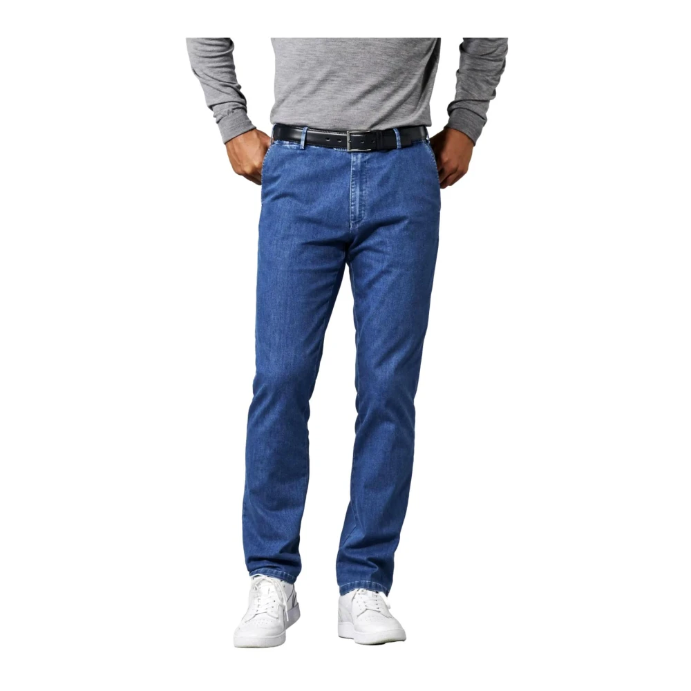 Meyer Men's Blue Oslo Jeans Light - Slim Fit Jeans - W40 L32 - Jeans