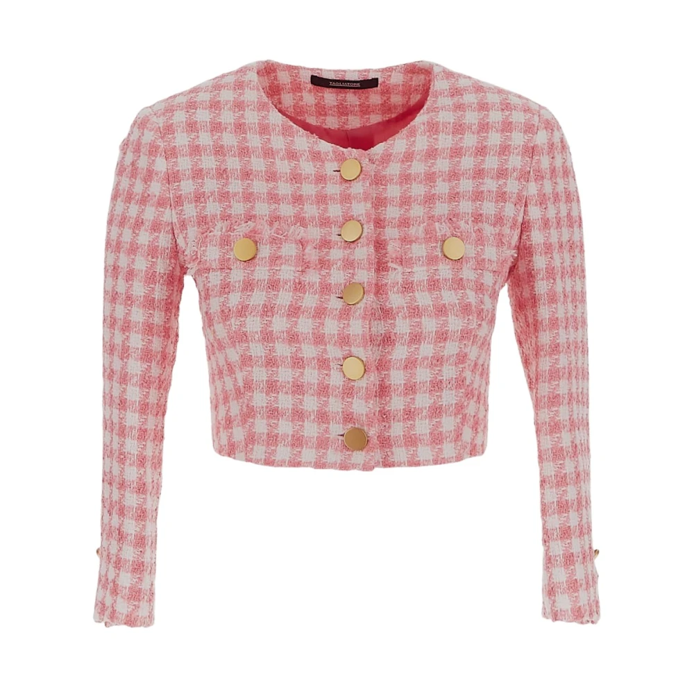 Tagliatore Rosy Cropped Jas Pink Dames