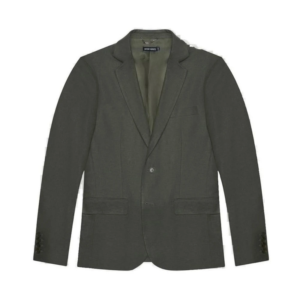 Antony Morato Men's Green Linen Viscose Blend Jacket Collection - Blazers - 2XL - Jackets
