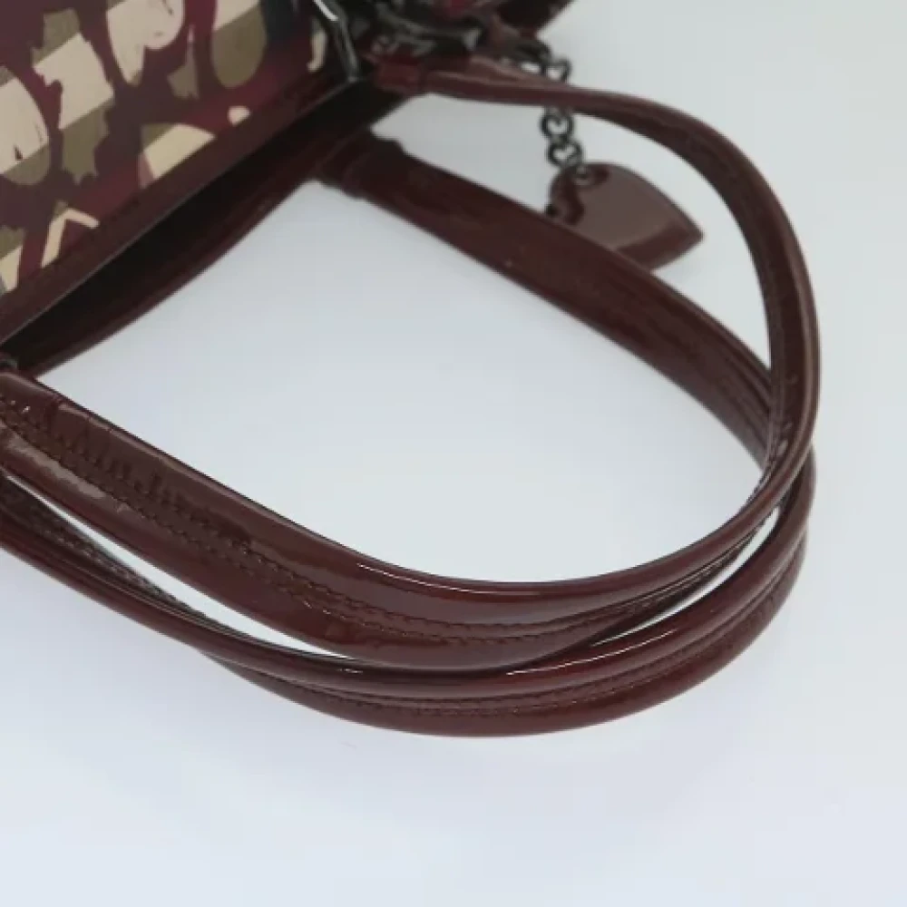 Burberry Vintage Pre-owned Canvas totes Red Dames