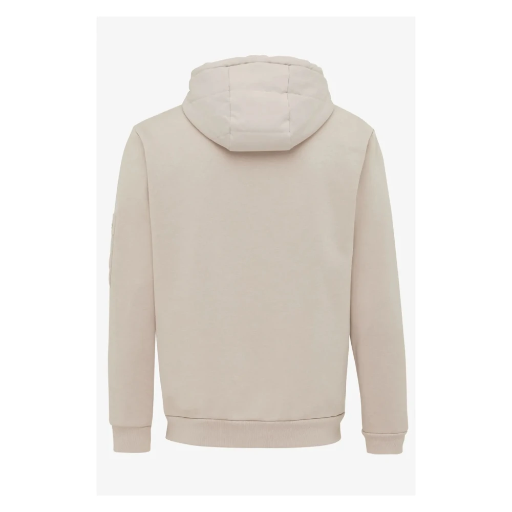 Genti Hooded Cardigan Beige Jas Beige Heren