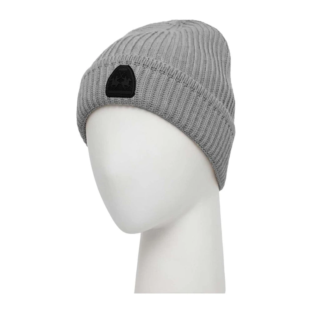 LA MARTINA Geribbelde muts in stijlvol grijs Gray Heren