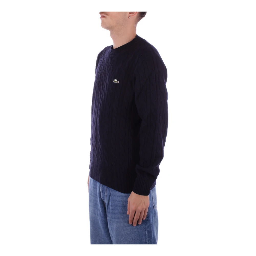 Lacoste Blauwe Logo Sweater Regular Fit Blue Heren