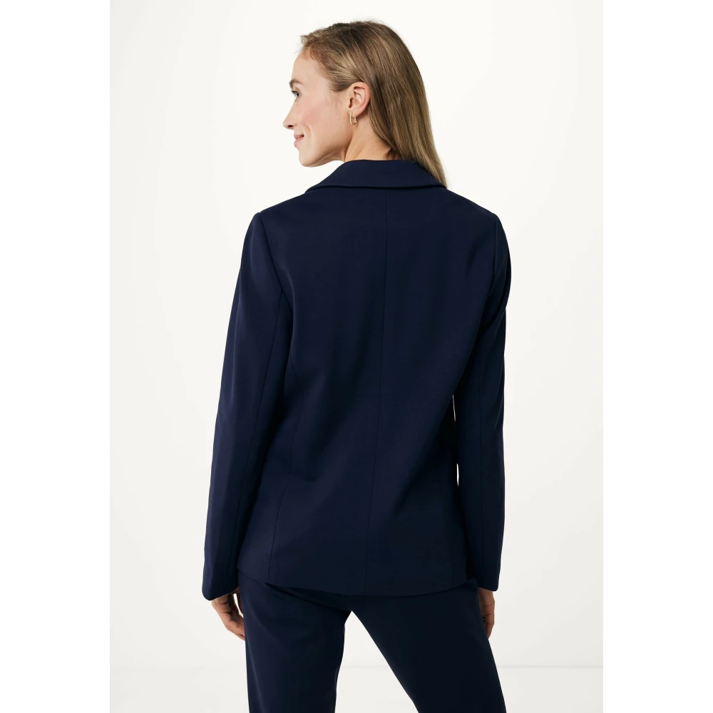 Mexx Navy Basic Relaxed Fit Blazer Blue Dames