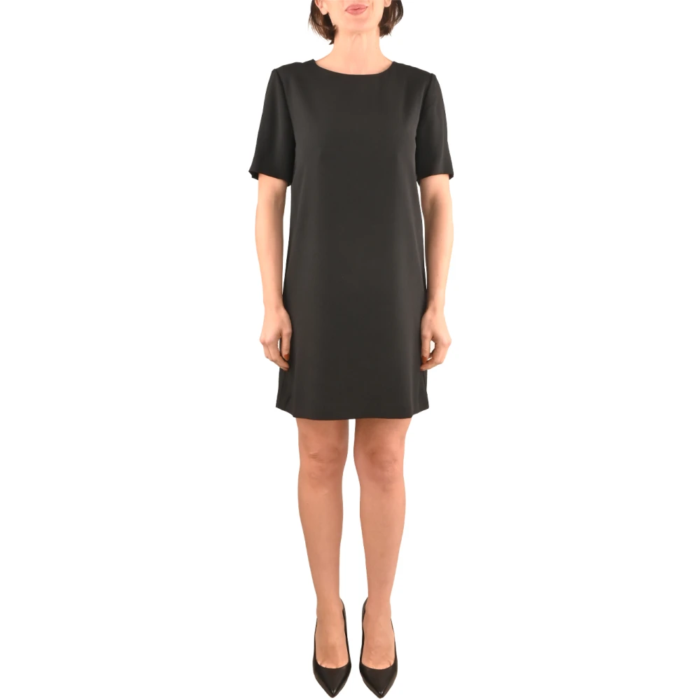 Kocca Korte trapezejurk met rits Black Dames