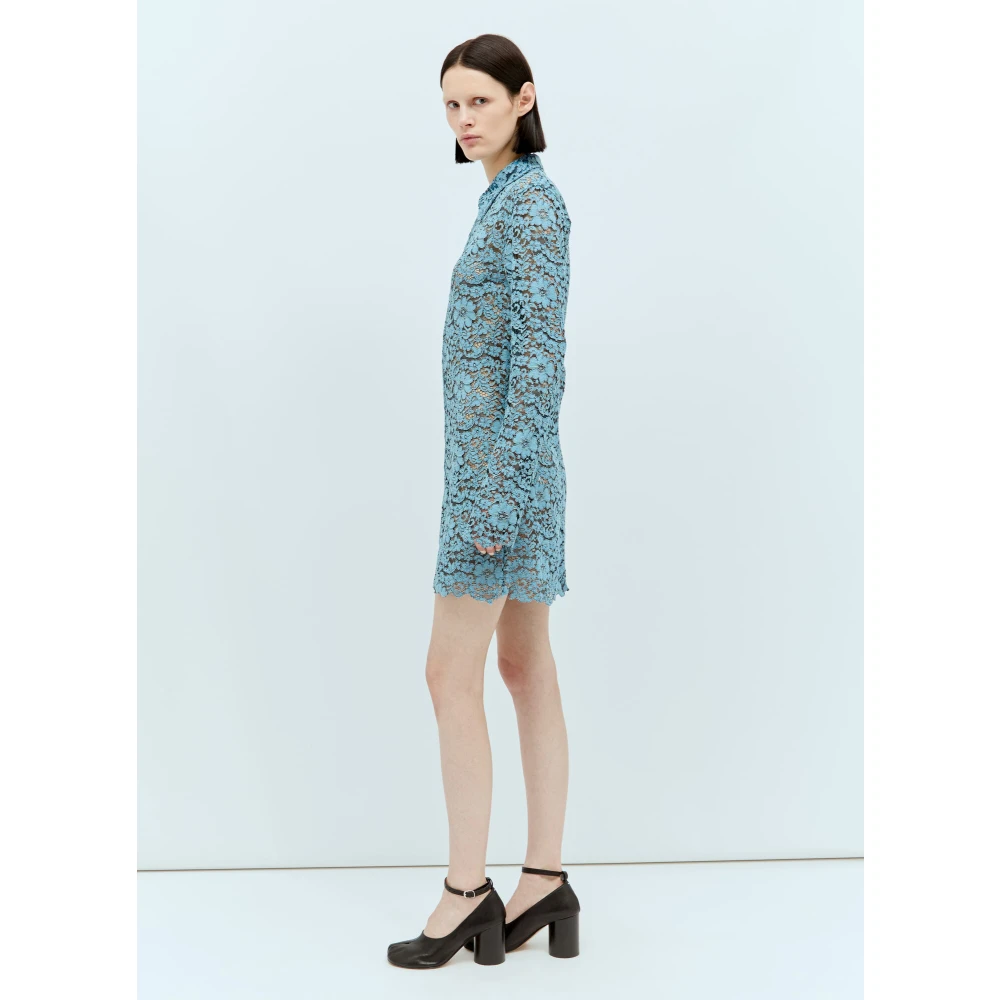 Eytys Kanten knoopjurk Blue Dames